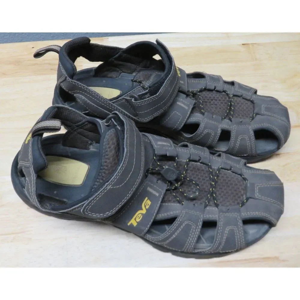 Teva Forebay Fisherman‎ Sport Hiking Sandals Brown ShocPad 1001116 Mens Size 11